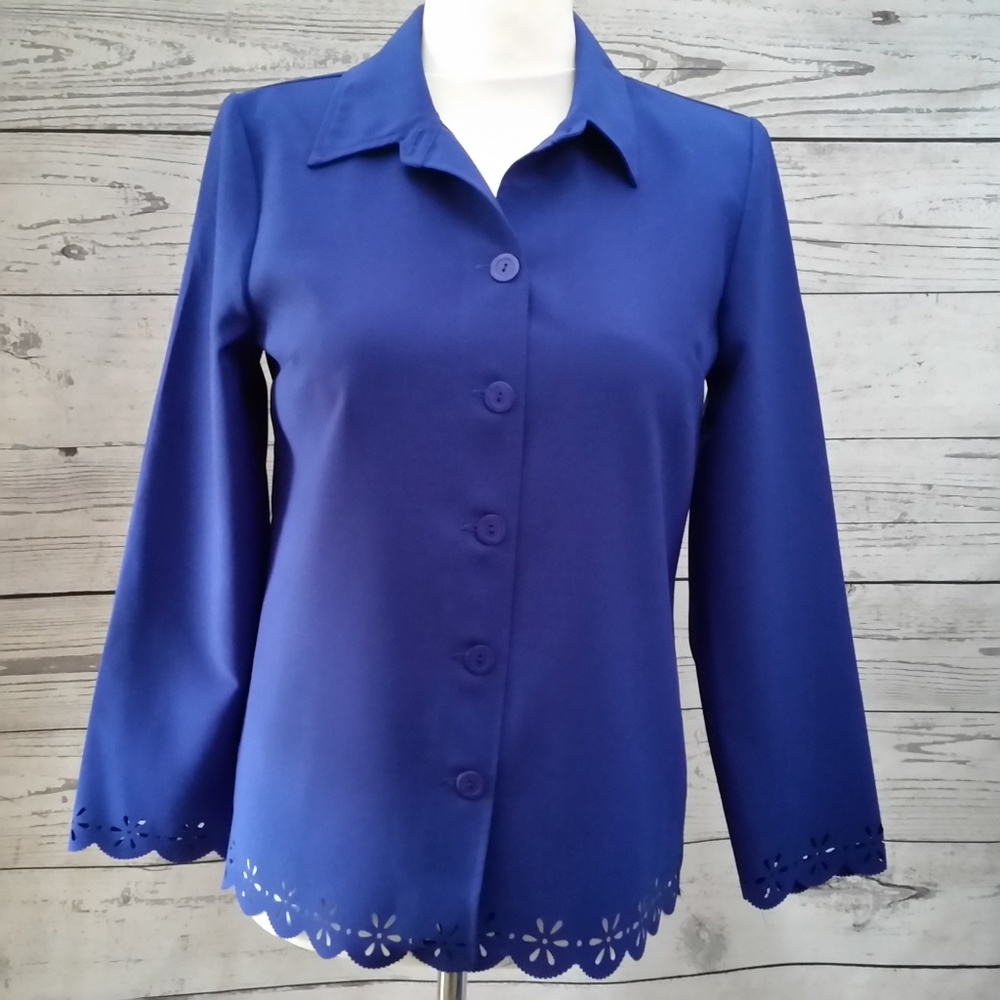 Willow RIdge Knit Top Blouse Career Blazer
